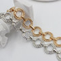 Fashion Metal Women skirt Belt Hip High Waist Gold Silver Narrow Chain Chunky Fringes Crystal Waist Chain Party