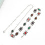 Unique Colorful Women Waist Chain Silver Metal Rhinestone Belly Belts Gold Ethnic Style Y2K Waistband Women