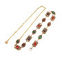 Unique Colorful Women Waist Chain Silver Metal Rhinestone Belly Belts Gold Ethnic Style Y2K Waistband Women
