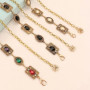 Unique Colorful Women Waist Chain Silver Metal Rhinestone Belly Belts Gold Ethnic Style Y2K Waistband Women
