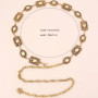 Unique Colorful Women Waist Chain Silver Metal Rhinestone Belly Belts Gold Ethnic Style Y2K Waistband Women
