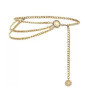 2023 New Antique Jewelry Ethnic Style Body Chain Body Accessory Retro Metal Chain Belt Adjustable Gold Waist Belt Women
