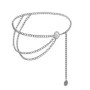 2023 New Antique Jewelry Ethnic Style Body Chain Body Accessory Retro Metal Chain Belt Adjustable Gold Waist Belt Women