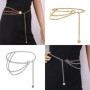 2023 New Antique Jewelry Ethnic Style Body Chain Body Accessory Retro Metal Chain Belt Adjustable Gold Waist Belt Women