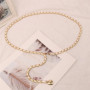 Fashion Chain Belt Female Waist Metal Belts For Women Luxury Tassel Thin Waistband Dress Coat Adjustable Corset