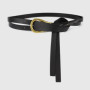 U Horseshoe Buckle Belt Women Two Bands Adjuatable Diyable Waist Decoration Small Golden Buckle