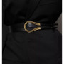 U Horseshoe Buckle Belt Women Two Bands Adjuatable Diyable Waist Decoration Small Golden Buckle