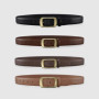 Women's Leather Belt Luxury Brand Designer Belt Simple Fashion with Jeans and Trousers Decorated Belt High-quality Alloy Buckle
