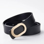 Women Belt Luxury Designer Needle Hole Adjustable Belt Buckle Fashion Leather Jeans Waistband Girl High Quality Female Belts New