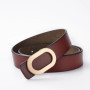Women Belt Luxury Designer Needle Hole Adjustable Belt Buckle Fashion Leather Jeans Waistband Girl High Quality Female Belts New