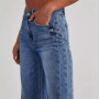 The New Neckermann Direct Women's Washable Loose Casual Straight-leg Wide-leg Floor-length Jeans Are High-end and Fashionable fo
