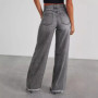 The New Neckermann Direct Women's Washable Loose Casual Straight-leg Wide-leg Floor-length Jeans Are High-end and Fashionable fo