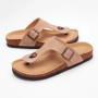 Shevalues Summer Cork Slippers For Men Soft Sole Home Slides With Arch Support Flat Flip Flops Mens Cozy Casual Bedroom Sandals
