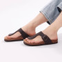Shevalues Summer Cork Slippers For Men Soft Sole Home Slides With Arch Support Flat Flip Flops Mens Cozy Casual Bedroom Sandals