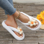 Summer New Flip Flops WOMEN Sunflower Pattern Slides One-Piece Eva Slippers Non-Slip Beach Holiday Shoes Home Indoor Slippers