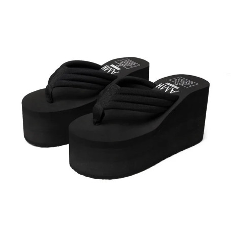 Newest Styel Women Flip Flops Comfortable Summer Casual Flip Flops Women Slippers Beach Style Non-slip Thick Bottom Wedges Shoes