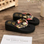 2026 Fashion Women Flip Flops Summer Beach Platform Slippers Casual Outside Wedges Sandals Summer Women Shoes