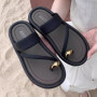 Mo Dou Summer Flip Flops for Women Fashion Outdoor Beach Slides for Girls Non Slip Women Slippers