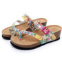 8 Style New Women's Slippers High Quality Summer Women Beach Cork Wedge Slippers Sandals 35-42