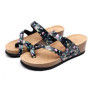 8 Style New Women's Slippers High Quality Summer Women Beach Cork Wedge Slippers Sandals 35-42