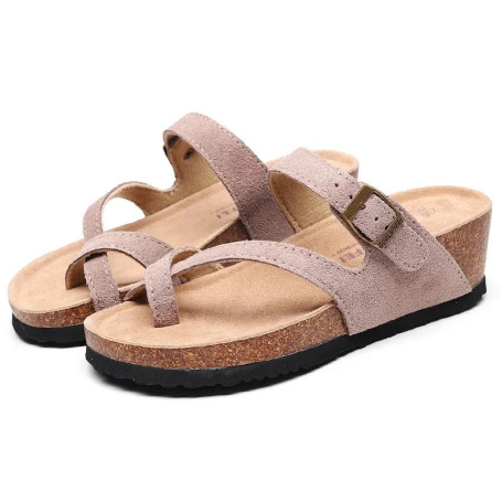 8 Style New Women's Slippers High Quality Summer Women Beach Cork Wedge Slippers Sandals 35-42