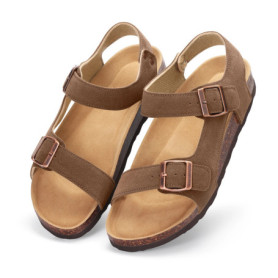Asgard Suede Clogs New Cork Sole Slipper For Women Outdoor Non-slip Flat Mules Potato Shoes Summer Lady Leisure Beach Sandals