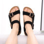 Asgard Suede Clogs New Cork Sole Slipper For Women Outdoor Non-slip Flat Mules Potato Shoes Summer Lady Leisure Beach Sandals