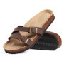 Asgard Summer Women's Sandals Outdoor Slip On Slides Cork Insole Sandals With Adjustable Double Buckle Lady Casual Beach Slipper
