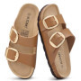 Crestar Women's Cork Footbed Sandals With Arch Support Summer Cozy Non-slip Adjustable Buckle Sandals Lady Casual Beach Slippers