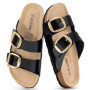Evshine Women's Cork Sandals Comfort Arch Support Clogs Slides Outdoor Beach Shoes Summer Lady Clogs Slippers Adjustable Buckle
