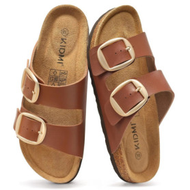 Evshine Women's Cork Sandals Comfort Arch Support Clogs Slides Outdoor Beach Shoes Summer Lady Clogs Slippers Adjustable Buckle