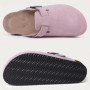 Kidmi New Cow Suede Women's Potato Shoes With Adjustable Strap Cork Insole Mules Outdoor Unisex Clogs Slippers With Arch Support
