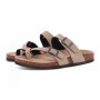 Evshine Men Cork Slippers Summer Cork Footbed Clogs Sandals Women Outdoor Suede Beach Slides With Arch Support Men Clogs Sandals