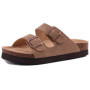 Evshine Men Cork Slippers Summer Cork Footbed Clogs Sandals Women Outdoor Suede Beach Slides With Arch Support Men Clogs Sandals
