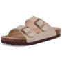 Evshine Men Cork Slippers Summer Cork Footbed Clogs Sandals Women Outdoor Suede Beach Slides With Arch Support Men Clogs Sandals