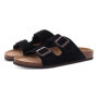 Evshine Cow Suede Cork Slippers Women Fashion Clogs Mules Footbed Cork Mules Men Baotou Slippers Summer Cork Sandals Comfy Mules