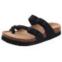 Evshine Cow Suede Cork Slippers Women Fashion Clogs Mules Footbed Cork Mules Men Baotou Slippers Summer Cork Sandals Comfy Mules