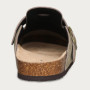 Evshine Cow Suede Cork Slippers Women Fashion Clogs Mules Footbed Cork Mules Men Baotou Slippers Summer Cork Sandals Comfy Mules