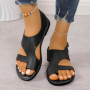 Women'S Sandals With Arch Support Comfortable Soft Open Toe Casual Flat Sandals For Various Occasions Beach Toe Ring Flip Flops