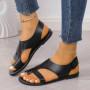 Women'S Sandals With Arch Support Comfortable Soft Open Toe Casual Flat Sandals For Various Occasions Beach Toe Ring Flip Flops