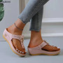 Summer Sandals Women 2026 Big Size Platform Sandals Wedges Flip Flops Shoes Comfortable Slippers Ladies Non-Slip Open Pantuflas