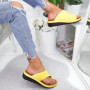 Women Sandal Wedge Heels Flip Flops Summer Elegant Shoes House Home Platform Soft Bottom Slipper Plu Size Beach Slide PU leather