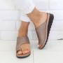 Women Sandal Wedge Heels Flip Flops Summer Elegant Shoes House Home Platform Soft Bottom Slipper Plu Size Beach Slide PU leather