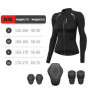 WOSAWE Women Motorcycle Riding Jacket CE Pads Autumn Winter Warm Reflective Slim Moto Coat Breathable Racing Apparel