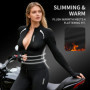 WOSAWE Women Motorcycle Riding Jacket CE Pads Autumn Winter Warm Reflective Slim Moto Coat Breathable Racing Apparel