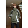 Outdoor Windbreaker Women Double Zipper Sweatshirt Hooded Jackets Waterproof Windproof Oversized Pockets Coat Sports Sportswear