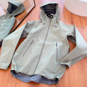 Unisex Outdoor Waterproof Windproof Jacket Embroidered Bird Lightweight Hiking Camping Coat Casual Windbreaker Men women