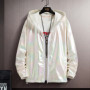 Women Basic Jackets Summer 2026 Colorful Reflective Oversize Thin Windbreaker Women Hooded Jackets Coat Zipper Woman veste femme
