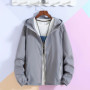 Women Basic Jackets 2026 Summer Causal Solid Thin Windbreaker Woman Hooded Coats Zipper Lightweight Jacket Famale veste femme