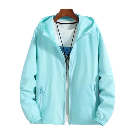 Women Basic Jackets 2026 Summer Causal Solid Thin Windbreaker Woman Hooded Coats Zipper Lightweight Jacket Famale veste femme